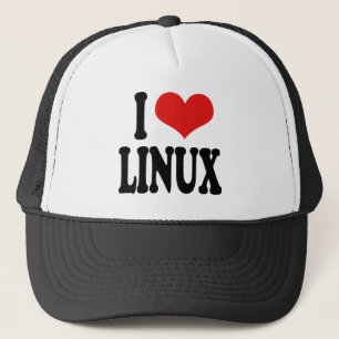 I Love Linux Trucker Hat