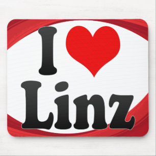 I Love Linz, Austria Mouse Pad
