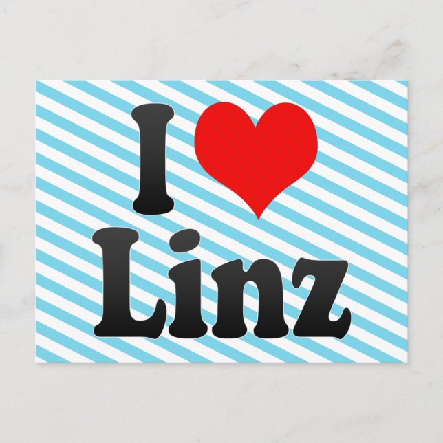 I Love Linz, Austria Postcard (Front)