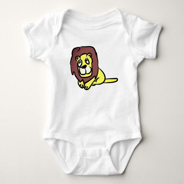 I Love Lions Baby Bodysuit (Front)