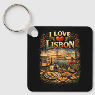I Love Lisbon Key Ring