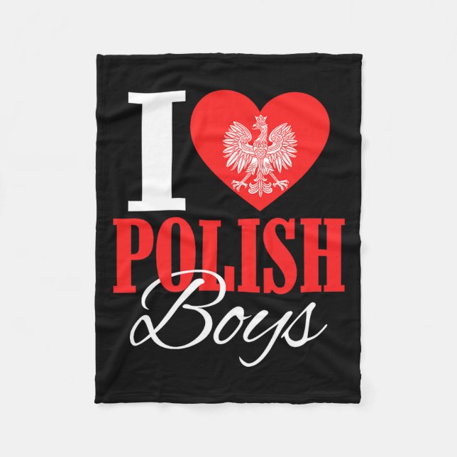 I Love Lish Boys Land Eagle Lish Wife Girlfriend P Fleece Blanket (Front)
