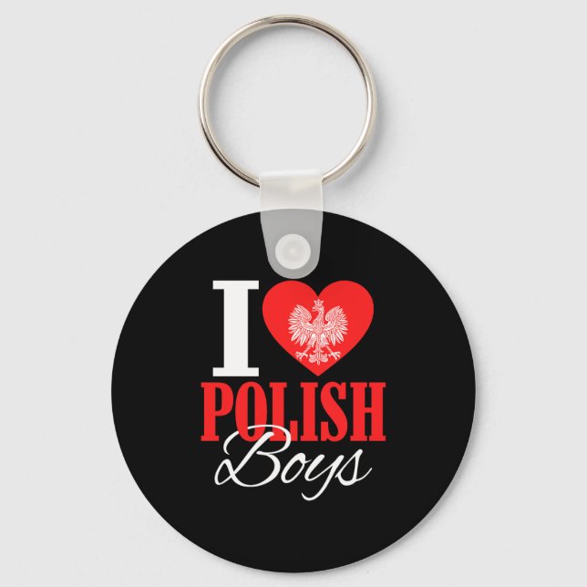 I Love Lish Boys Land Eagle Lish Wife Girlfriend P Key Ring (Front)