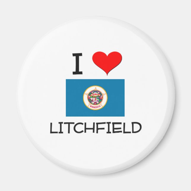 I Love Litchfield Minnesota Magnet (Front)