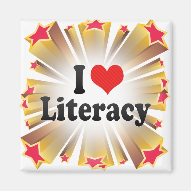 I Love Literacy Magnet (Front)