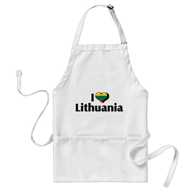 I Love Lithuania Flag Standard Apron (Front)