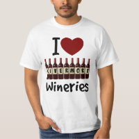 I Love Livermore Wineries Heart and Wine Bottles