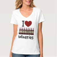 I Love Livermore Wineries Heart and Wine Bottles