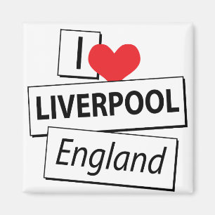 I Love Liverpool England Magnet