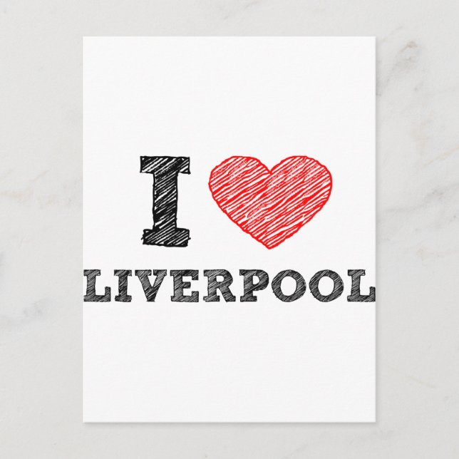 I love Liverpool Postcard (Front)
