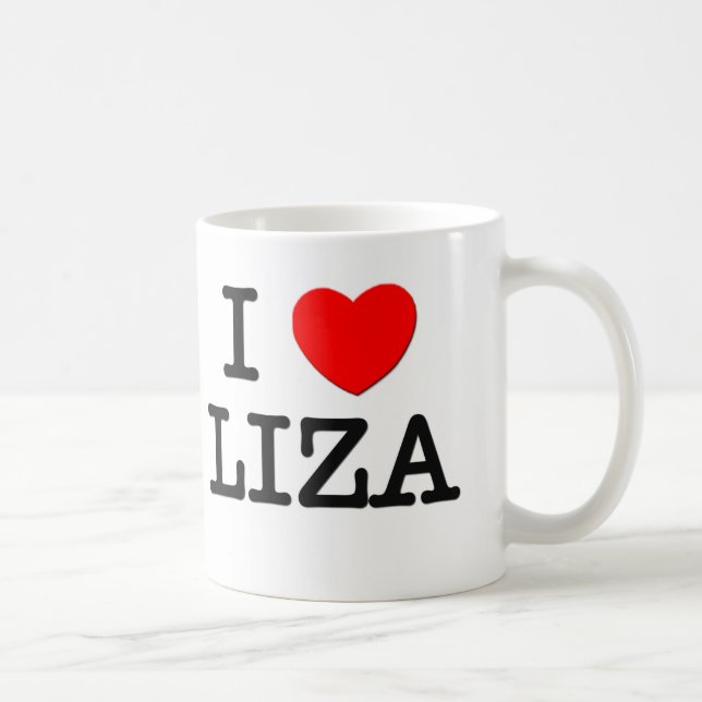 I Love Liza Coffee Mug (Right)