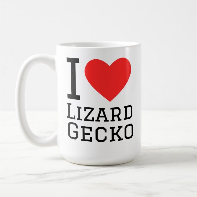I love lizard gecko coffee mug (Left)