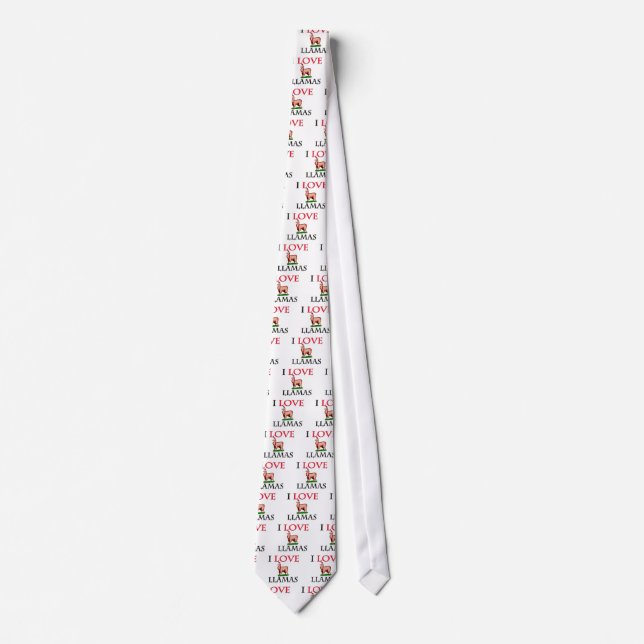 I Love Llamas Tie (Front)
