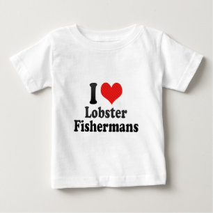 I Love Lobster Fishermans Baby T-Shirt