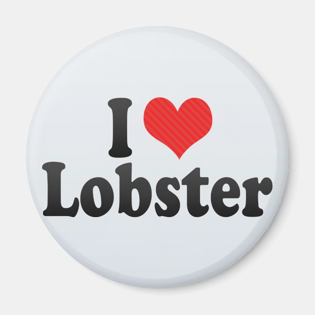 I Love Lobster Magnet (Front)