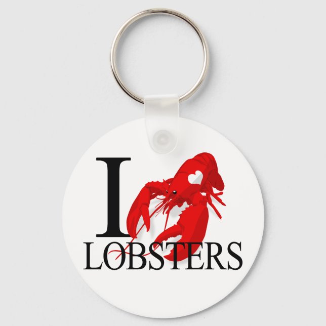 I Love Lobsters Keychains (Front)