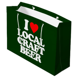 I LOVE LOCAL CRAFT BEER LARGE GIFT BAG