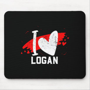 I Love Logan I Heart Logan  Mouse Pad