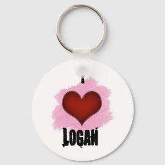 I Love Logan Keychain