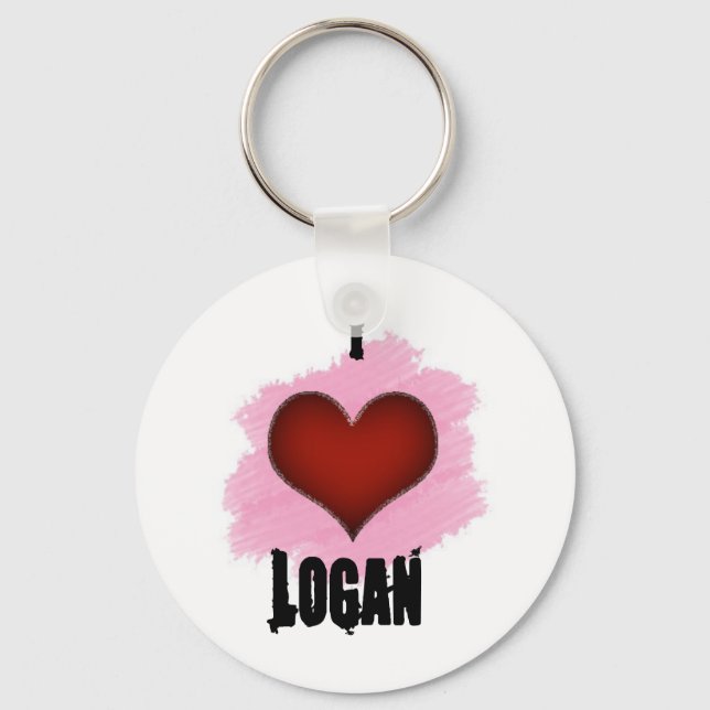 I Love Logan Keychain (Front)