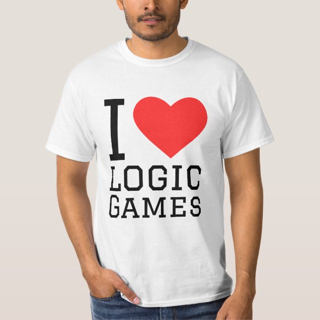 I love logic games T-Shirt (Front)
