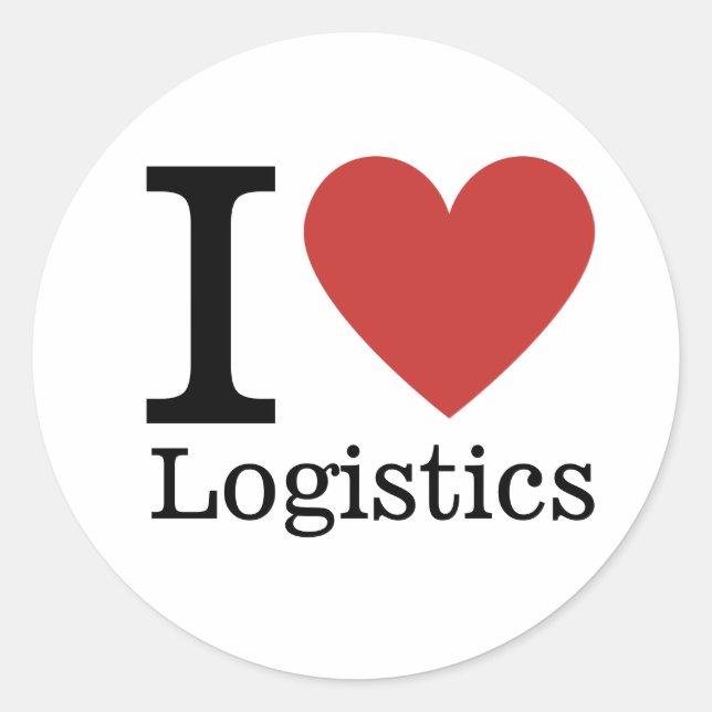 I ❤️ Love Logistics STICKER (Front)