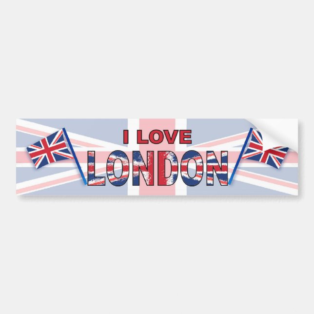 I love London Bumper Sticker (Front)