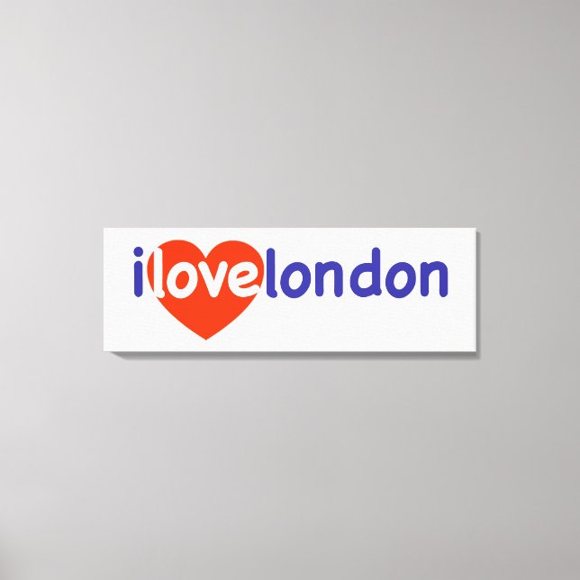 I Love London Canvas Print (Front)