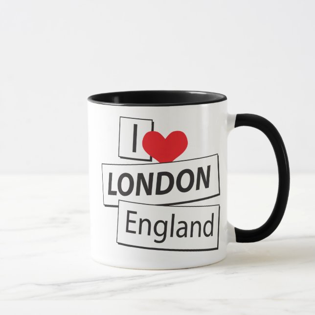 I Love London England Mug (Right)