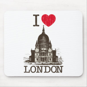 i love  london mouse pad