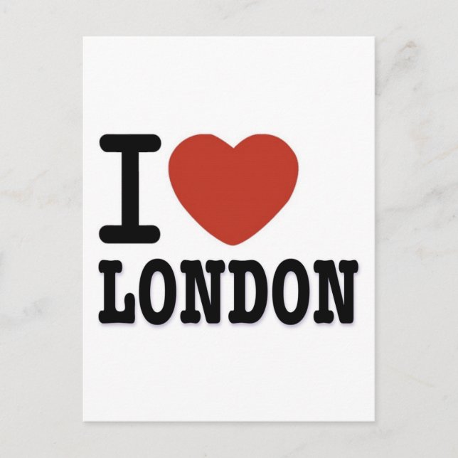 I LOVE LONDON POSTCARD (Front)