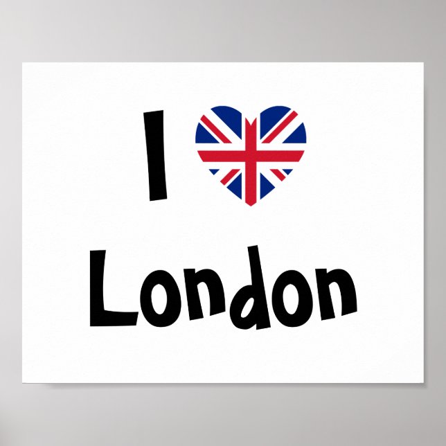 I Love London Poster (Front)