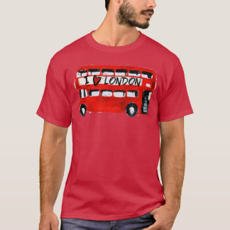 I Love London Red Bus London Travelling Lover Lond T-Shirt