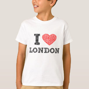 I Love London sketch souvenir T-Shirt