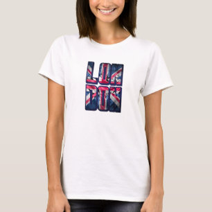 I Love London Vibes Cool Vintage London Flag T-Shirt