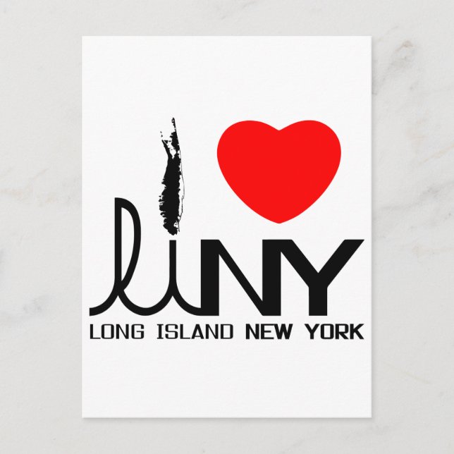 I Love Long Island NY Postcard (Front)