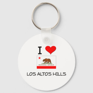 I Love LOS ALTOS HILLS California Key Ring