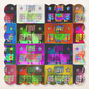I LOVE Los Angeles Beautiful Diversity Coaster