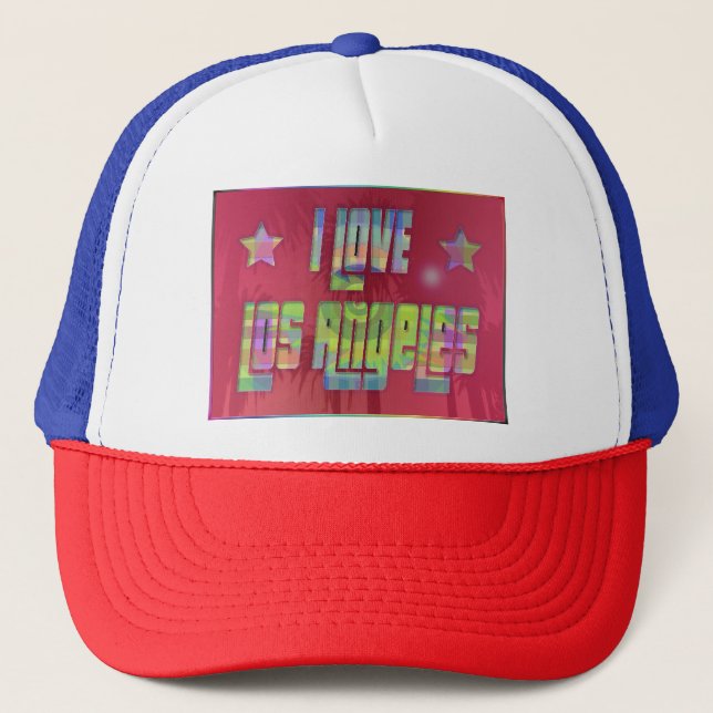 I LOVE Los Angeles Beautiful Reddish Hat (Front)