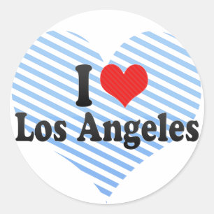 I Love Los Angeles Classic Round Sticker