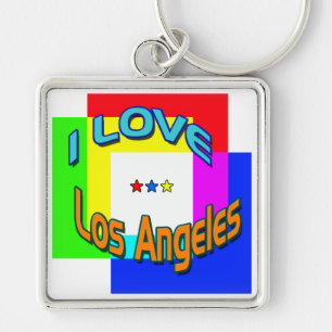 "I LOVE Los Angeles Colouring 1" Keychain
