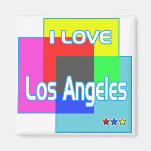 "I LOVE Los Angeles Colouring 2" Magnet