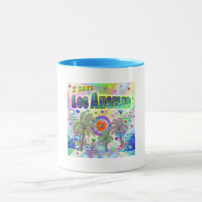 I LOVE Los Angeles Deep Dream Mug (Center)