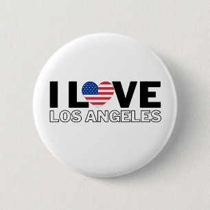 I LOVE LOS ANGELES - For real Angelenos! 6 Cm Round Badge