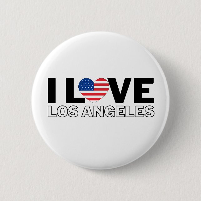 I LOVE LOS ANGELES - For real Angelenos! 6 Cm Round Badge (Front)