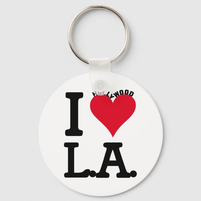 I LOVE LOS ANGELES KEY RING (Front)
