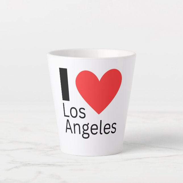 I Love Los Angeles Latte Mug (Front)