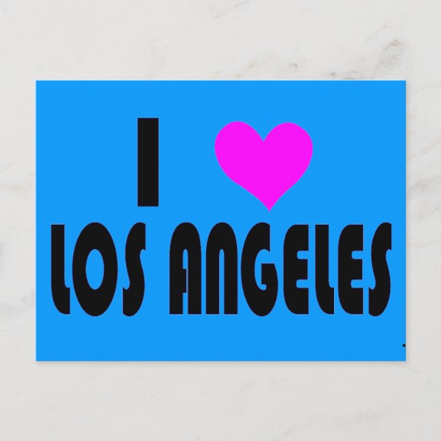 I Love Los Angeles postcard (Front)