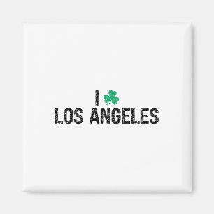 I Love Los Angeles Shamrock Clover St. Patrick's D Magnet