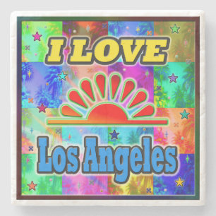 I LOVE Los Angeles Sun & Palms Coaster